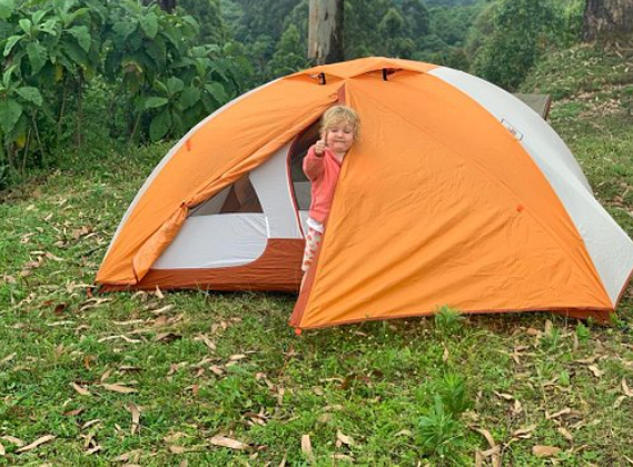 Camping in nature